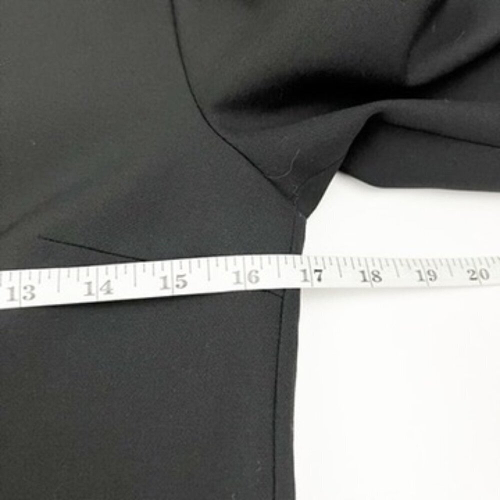 St. Emile Sheath Dress Women's Size 6 Black 3/4 Sleeves Tailored Classic LBD - Picture 9 of 16